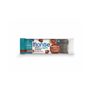 Monge Gift pentru câini adulți, reompense pentru digestie sensibilă cu miel și castane 40 g – 5519