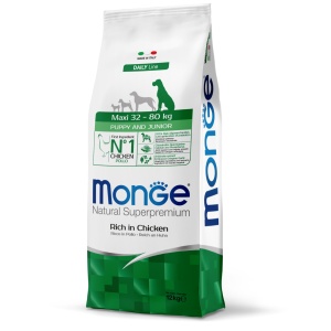 Monge hrană uscată pentru căței Puppy&Junior maxi, 12 kg – 1709