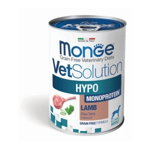 Monge VetSolution hrană umedă pentru câini, pate Hypo Monoprotein miel 400 g – 2051