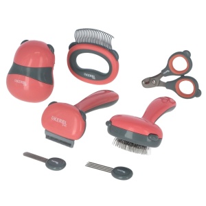 Set de îngrijire din 7 piese pentru pisici și câini de talie mică - 80074