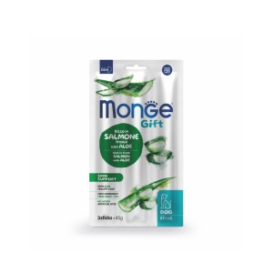 Monge Gift Sticks pentru câini adulți, recompense pentru piele sănătoasă cu somon și aloe, 45 g - 5434