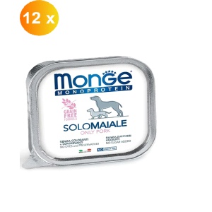 Monge hrana umeda monoproteica pentru caini cu porc 150 gr - 4410 x 12 buc