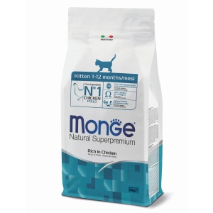 Monge hrană uscată pentru pisoi, cu pui 10 kg – 6243