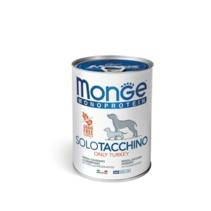 Monge pate premium pentru câini adulți, curcan 100%, 400 g – 4229