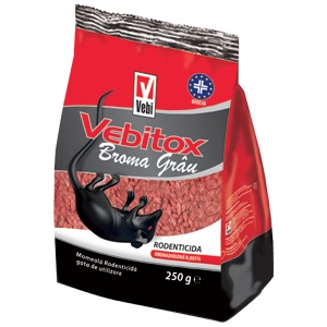 Raticid Vebitox Broma grau 250 gr