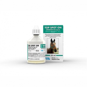 Soluție antiparazitară spot-on pentru cai, Top Spot 650mg/25ml