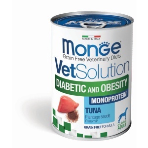 2013 Monge D Vetsolution hrană umedă tip pate pentru câini cu diabet și obezitate 400gr