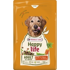 Hrana uscata Happy Life pentru caini adulti cu vita-Versele Laga 2.5 kgx4 buc 312476