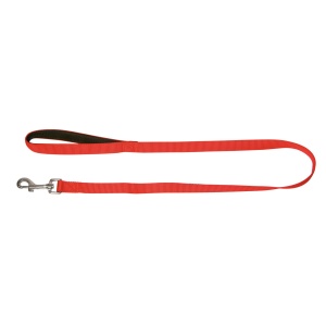 Lesa Miami rosie cu maner moale pentru caini 100 cm 83671