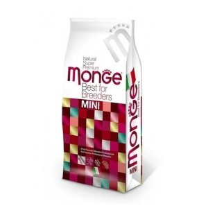 Monge hrană uscată monoproteică pentru câini mini puppy&junior breeders, cu somon și orez, 15 kg- 5937
