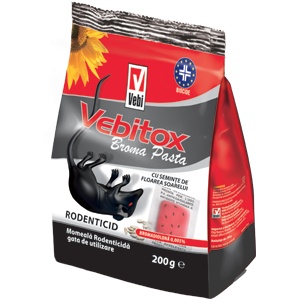 Vebitox Broma pasta anti soareci si sobolani 200 gr