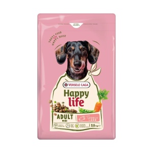 Hrana uscata Happy Life pentru caini adulti mini cu miel - Versele Laga 2.5 kg x 4 buc 431046