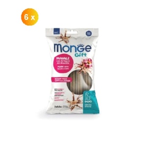 Monge Gift Puppy&Junior Maxi, recompense dentare cu porc și gheara diavolului, 210g x 6 buc - 5601