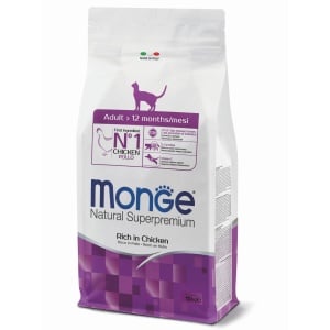 Monge hrană uscata pentru pisici adulte, pui 10 kg – 6236