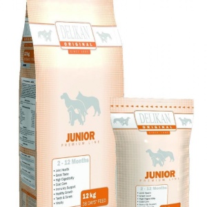 DELIKAN ORIGINAL JUNIOR hrană uscată pentru căței juniori 12 KG