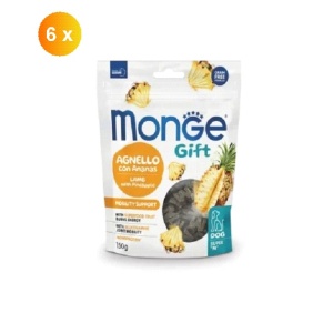 Monge Gift Super M pentru câini adulți, recompense cu miel și ananas, 150 g - 5717 x 6buc