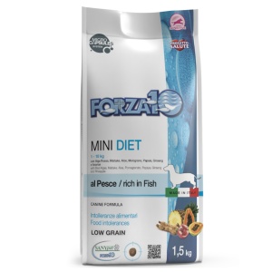 F10 hrană uscată low grain pentru câini mini, dietă regulată, pește 1,5 kg