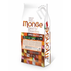Monge BWild hrană uscată pentru căței Puppy&Junior, rață și cartofi 30/20 15 kg – 6392