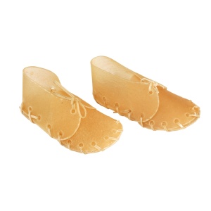 Papuci din piele de vita pentru ros 12 cm 83335