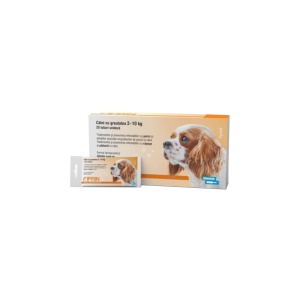 Soluție antiparazitară externă pentru caini Fiprin 67mg SpotOn S 3x0.67ml
