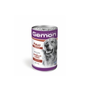 Gemon hrană umedă pentru câini adulți talie medie, miel și orez bucati 1.250 g x 24 - 7910