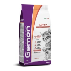 Gemon hrană uscată pentru pisoi, somon și orez 2 kg – 7141