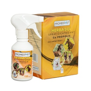 Herba Sol spray cicatrizant cu propolis 150 ml