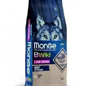 Monge BWild hrană uscată low grain pentru câini adulți, gâscă 12 kg – 1778