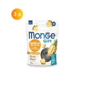 Monge Gift Super M pentru câini adulți, recompense cu miel și ananas, 150g x 3buc - 5717