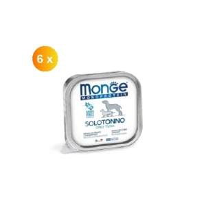 Monge hrană umedă monoproteică pentru câini adulți, ton 100% pate 150 g – 4168 x 6 buc