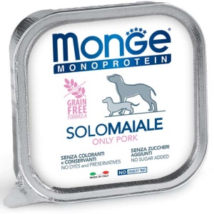 Monge hrana umeda monoproteica pentru caini cu porc 150 gr - 4410