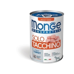 Monge pate premium pentru câini adulți, curcan 100%, 400 g – 4229