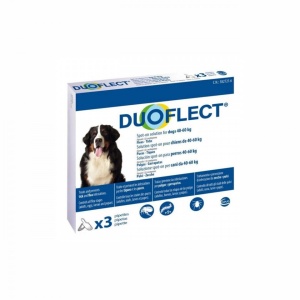 Soluție antiparazitară spot-on pentru caini Duoflect L 3 pipete/cutie