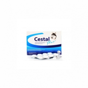 Antiparazitar intern pentru caini Cestal Plus 25 folii x 8 tab