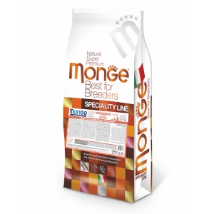 Monge hrană uscată pentru câini adulți, somon și orez 25/14 15 kg – 6361
