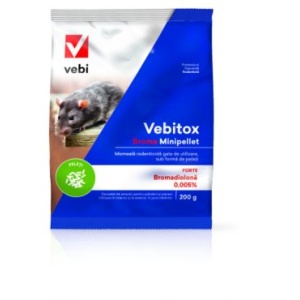 Raticid Vebitox Broma minipellet 200 gr