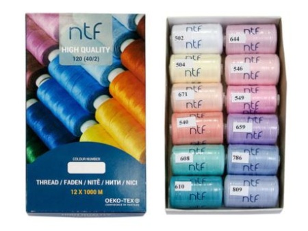 комплект конци NTF 120 -12х1000 м микс I CANDY
