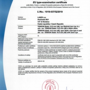 статично въже 10.5 мм/120 л.м. ролка - Img 2