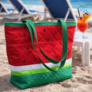 Carolina cross watermelon beach bag