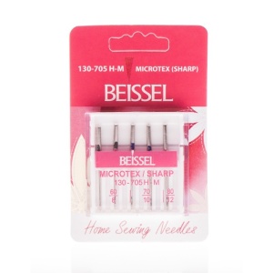Игли BEISSEL 130/705 HM Microtex(sharp) за коприна и микрофибър | MIX размери