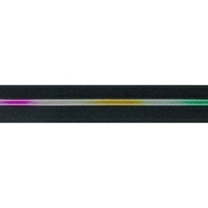 Спирална ципова лента Т5 - черно rainbow - 16.5 гр/л.м. - Img 2