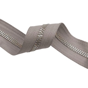 Метална ципова лента T5 сиво 134 / никел | Oeko-Tex®
