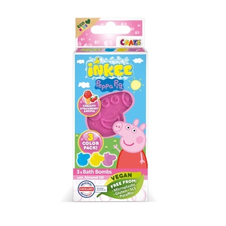 Craze - Bombe de baie Inkee 3 buc asortate in forma de Peppa Pig - Img 3