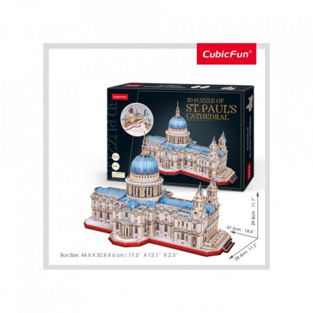 Cubic Fun - Puzzle 3D Catedrala St. Paul (Nivel Complex 643 Piese) - Img 2