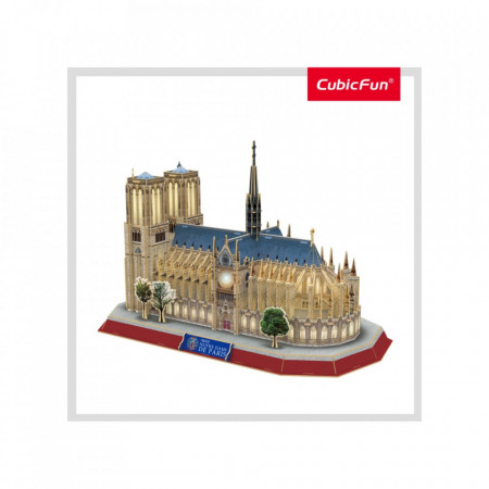 Cubic Fun - Puzzle 3D Led Notre Dame 149 Piese - Img 3