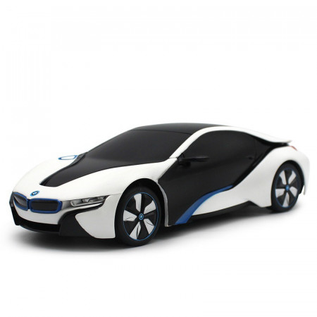 Masina Cu Telecomanda Bmw I8 Alba Scara 1 La 24 - Img 5