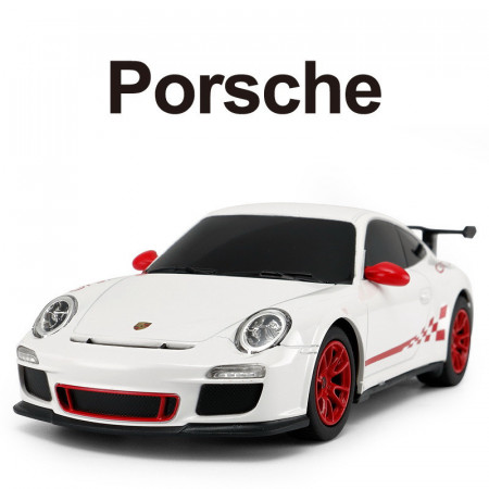 Masina Cu Telecomanda Porsche Gt3 Rs Alb Cu Scara 1 La 24 - Img 5