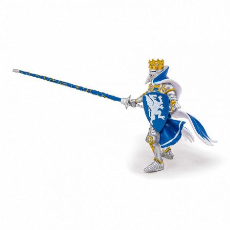 Papo Figurina Rege Cu Blazon Dragon Albastru - Img 4
