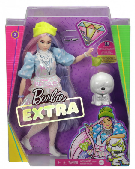 Papusa Barbie Extra Style Beanie - Img 2