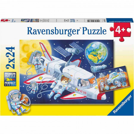 Puzzle Animale In Spatiu, 2X24 Piese - Img 3